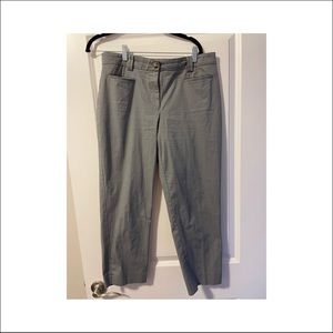 Ann Taylor curvy fit ankle pant in gray, size 6